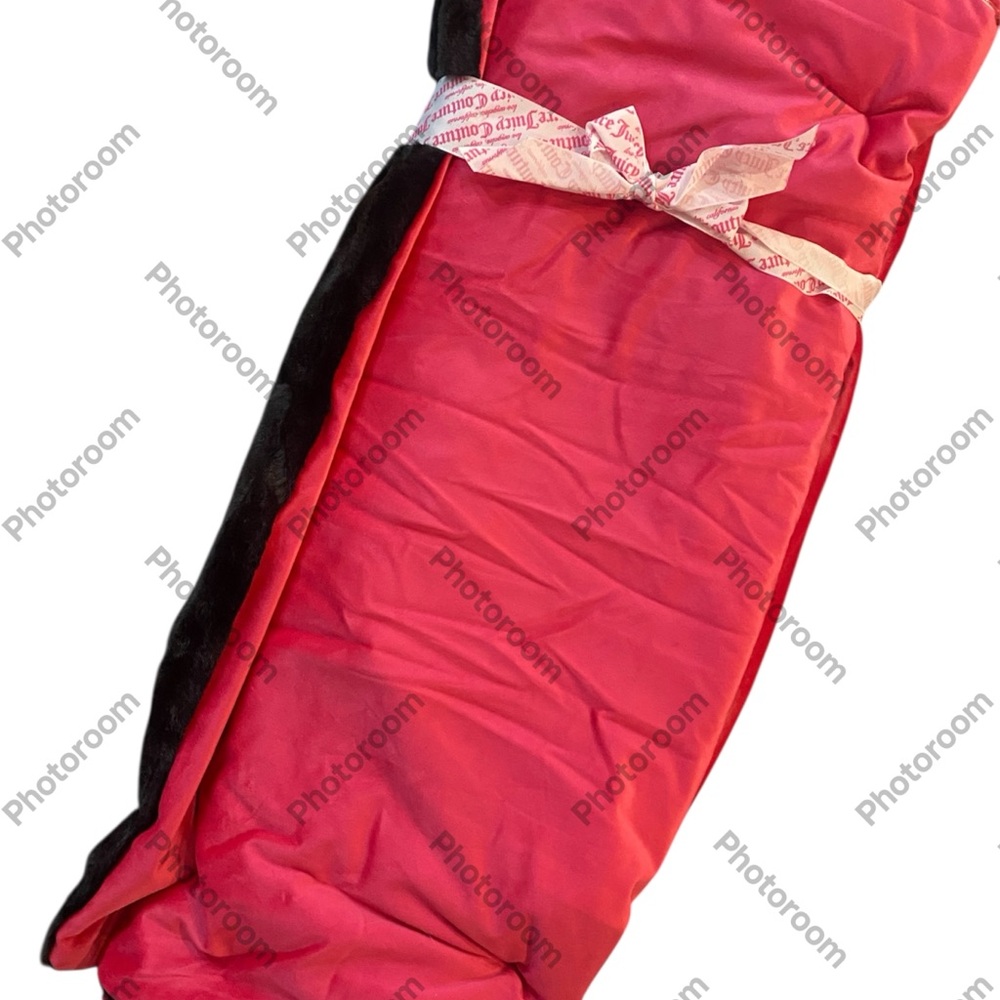 Juicy Couture pink  and Black Throw Blanket